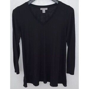 Motherhood Maternity Blouse Top Women Sz XL Flared Black